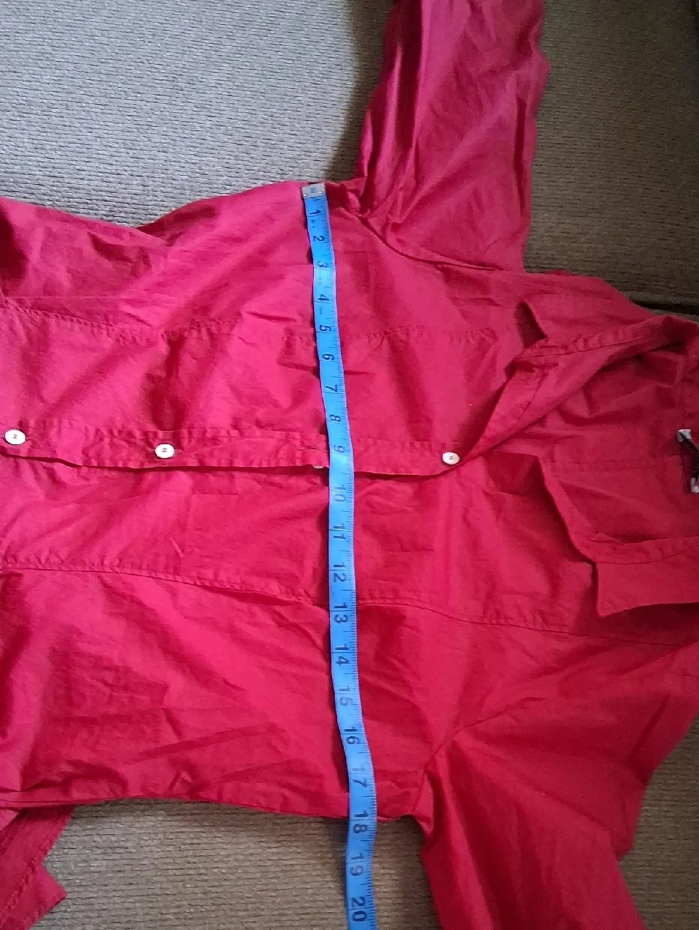 Rosso35 Red Button-Front Maxi Shirt Dress - Picture 5 of 7